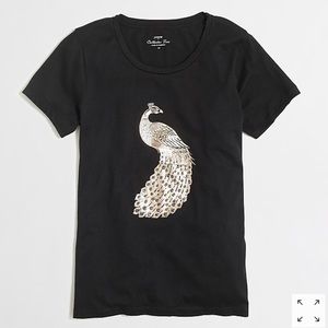 J.Crew collector peacock tee